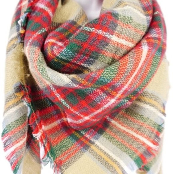 Multi Color Blanket Scarf - Picture 3 of 3